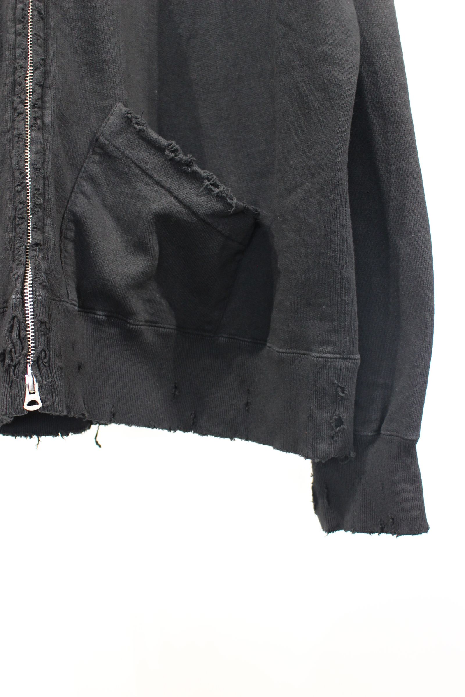 ANCELLM - CRASH ZIP HOODIE | BLACK | パーカー | NapsNote