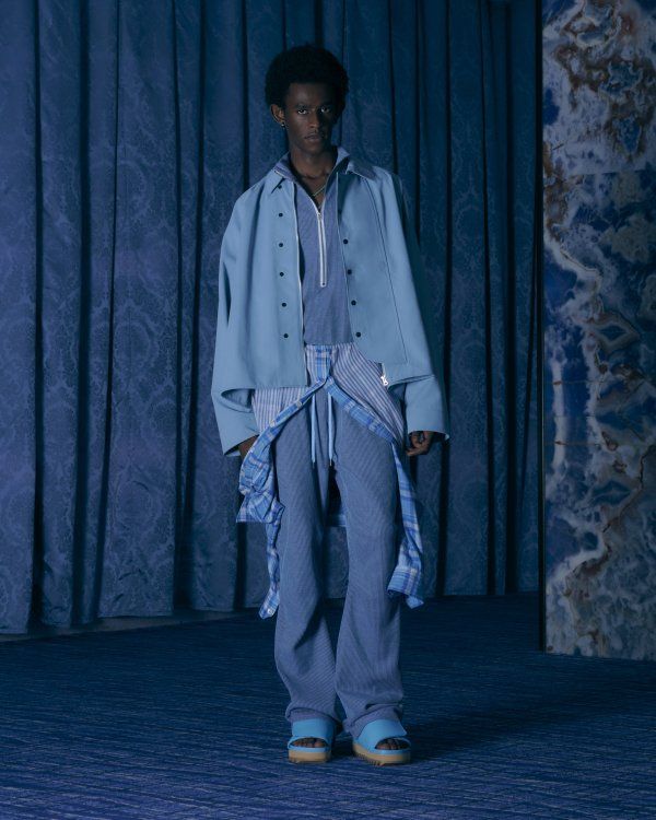 JIEDA - FLAP OVER SHIRT JACKET/SAX | NapsNote