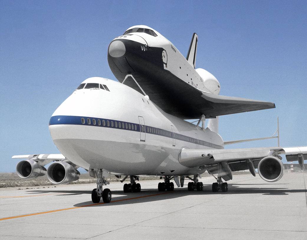 希少‼️NASA Enterprise w/Boeing 747-100SCA A NASA Boeing 747-100
