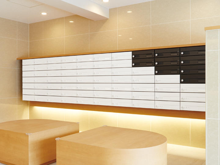 ポスト W360×H120 前入前出／屋内タイプ KS-MB4002PY／KS-MB4002PU