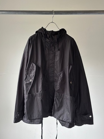 ANCELLM（アンセルム） HOODED FIELD SHIRT JACKET(BLACK) s.t.c｜洋服