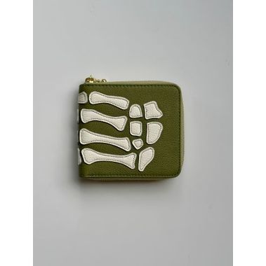 KAPITAL (キャピタル) THUMBS UP BONE HAND ZIPウォレット（オリーブ