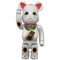 買取】BE@RBRICK-ベアブリック- 招き猫 赤蓄光 400% メディコム・トイ