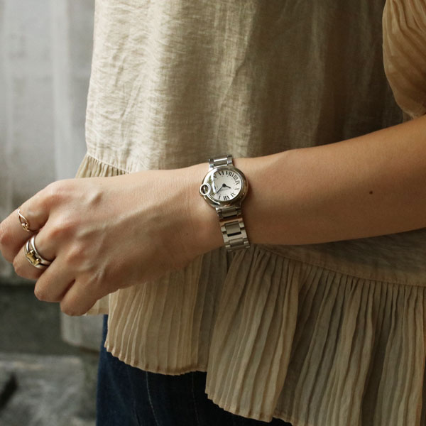 CARTIER ヴィンテージ カルティエ バロンブルー SM W69010Z4 クォーツ