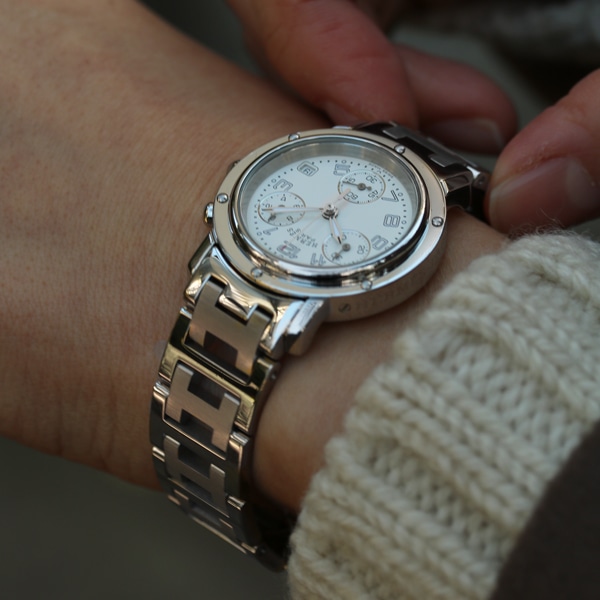 HERMES - 仕上済 -ヴィンテージ エルメス クリッパークロノ CL1.310