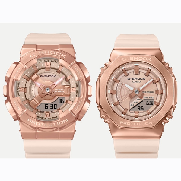G-SHOCK GM-S110PG-4AJF クォーツ ユニセックス メタルカバード(ピンク