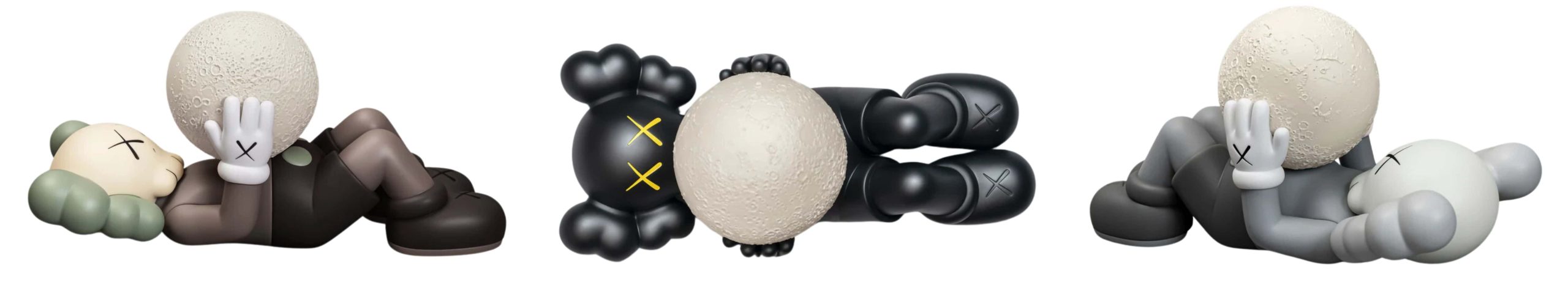 KAWS - HOLIDAY SHANGHAI - Vinyl Figures in Brown, Grey and Black