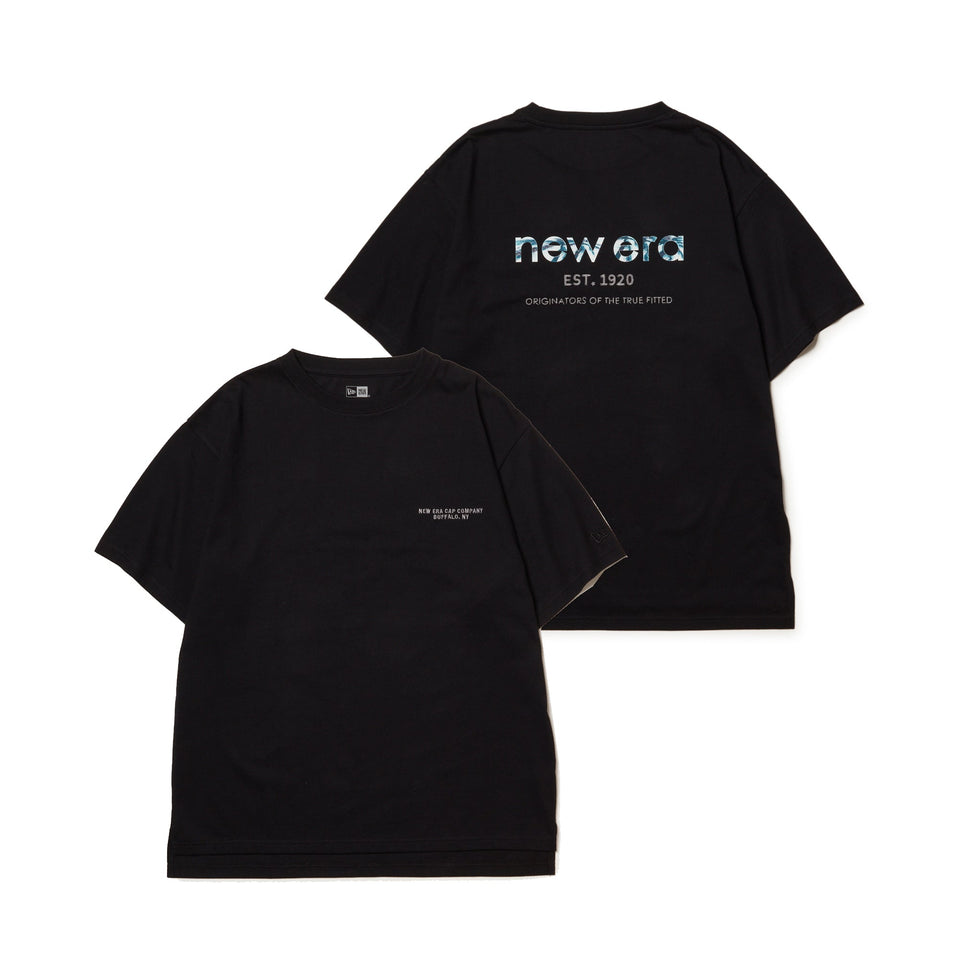 Women's 半袖 オーバーサイズド コットン Tシャツ ブラック