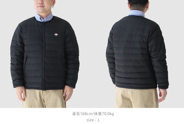 ダントンのインナーダウンで快適な冬を！レディース・メンズのサイズ感