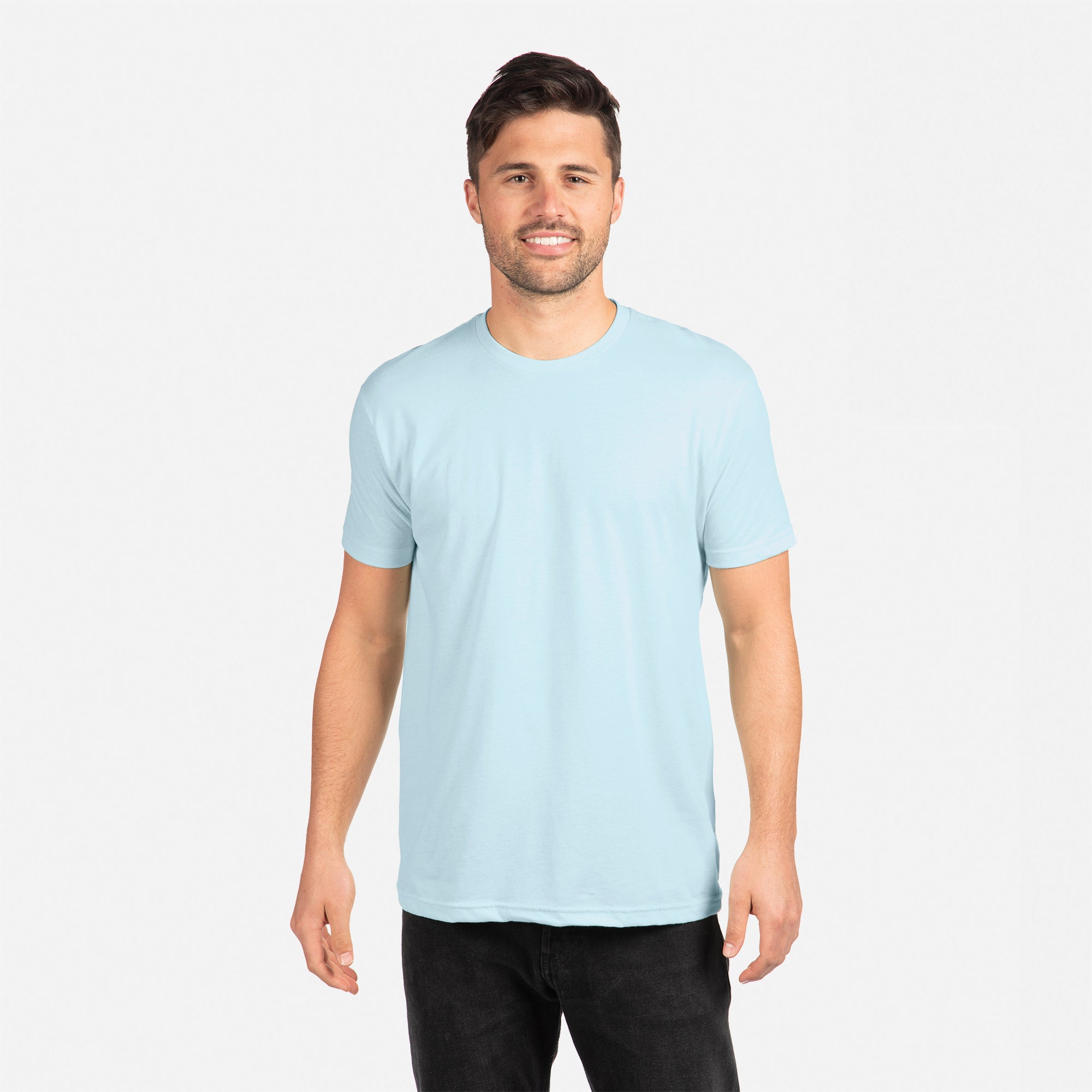 Sueded T-Shirt - Light Blue | 6410 | Next Level Apparel
