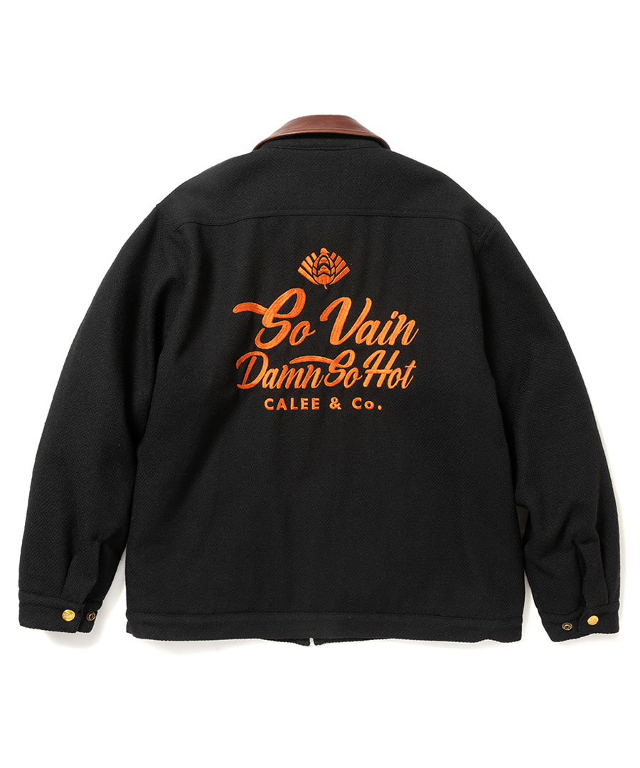 極希少美品CALEE キャリージャケット唯一無二金刺繍ブラックXL