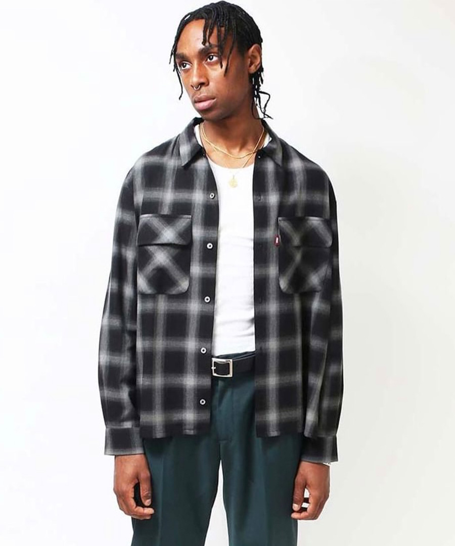 HIDEANDSEEK(ハイドアンドシーク) シャツ Ombre Check L/S Shirt(23aw