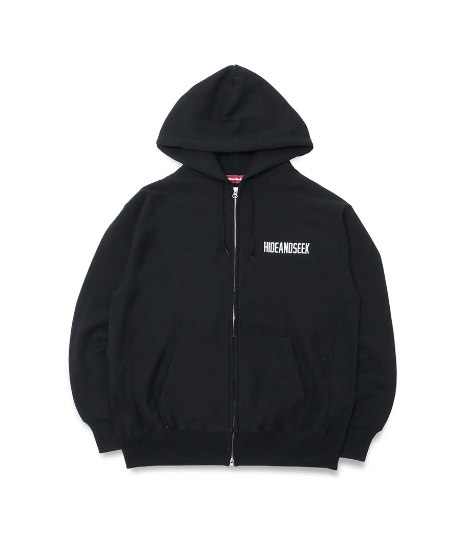 HIDEANDSEEK(ハイドアンドシーク) ジップパーカー College Zip Hooded