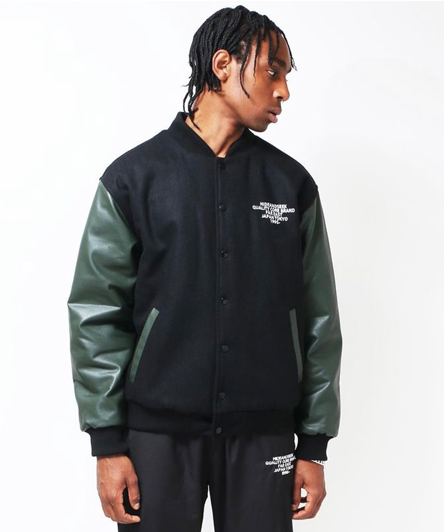 HIDEANDSEEK(ハイドアンドシーク)ダウンジャケット Varsity Jacket