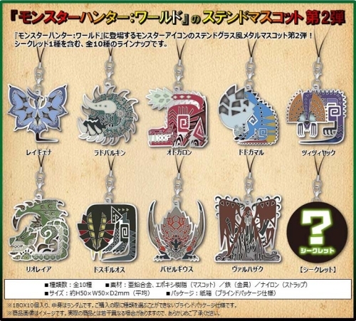 モンスターハンター:ワールド モンスターアイコン ステンドマスコット