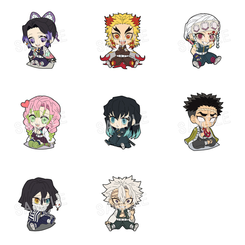 鬼滅の刃 ぺたん娘 トレーディングラバーストラップ 柱 Ver. BOX