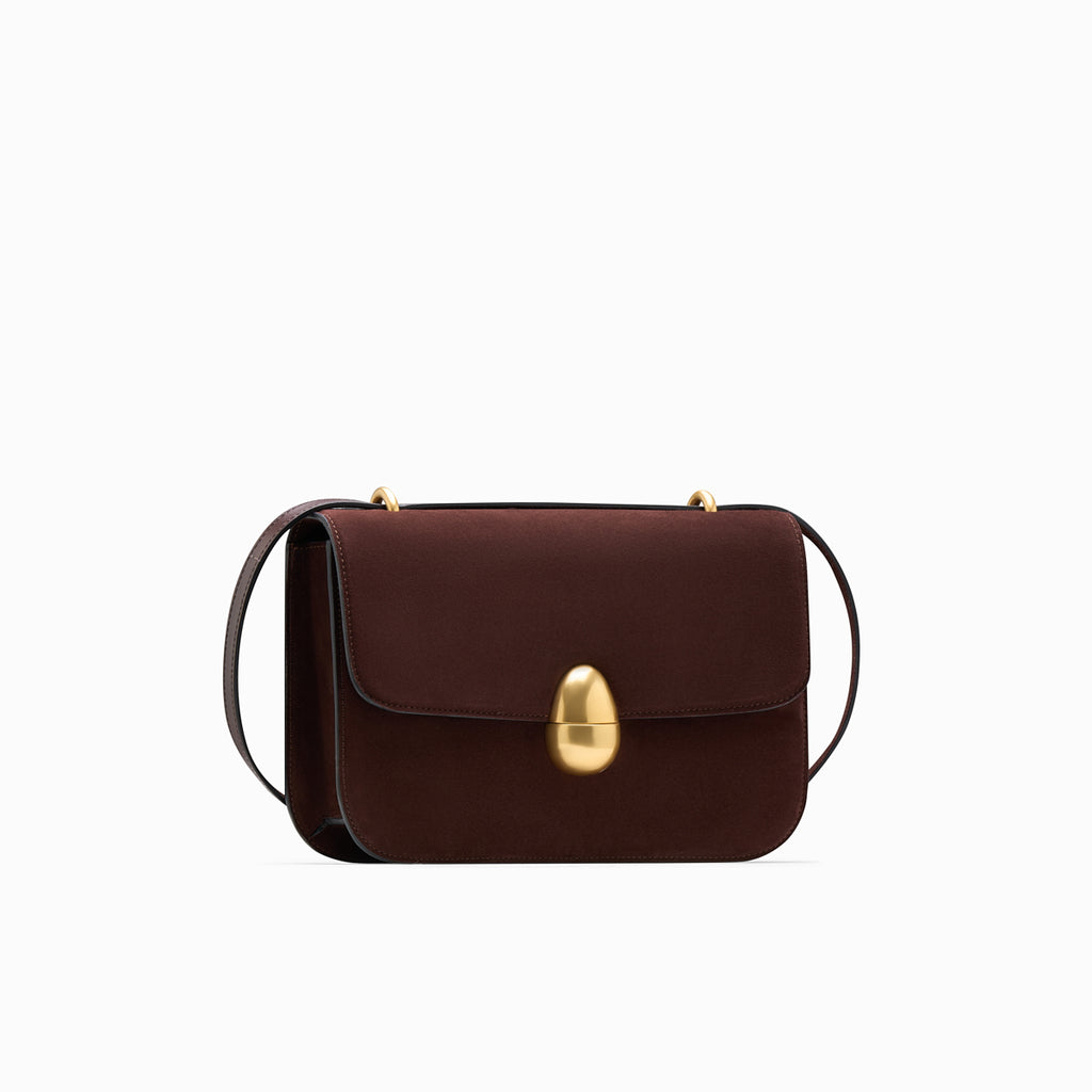 Phoenix Calf Leather Suede Crossbody Bag | NEOUS Bags
