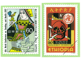 医学切手 禁煙切手｜展示品ギャラリー｜日本歯科大学新潟生命歯学部 医