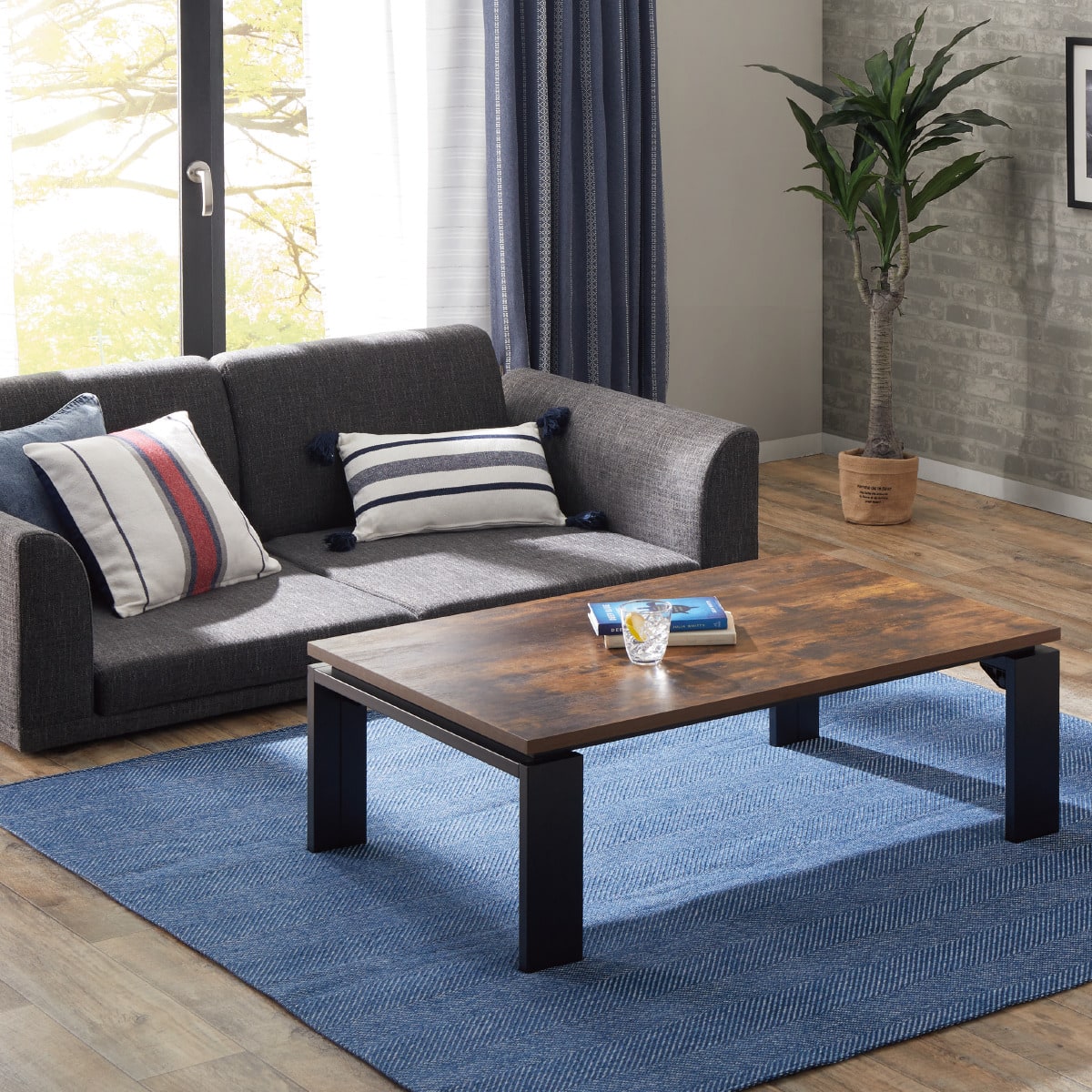 リビングこたつ(フロットC 105 ヴィンテージBR) | ニトリネット【公式