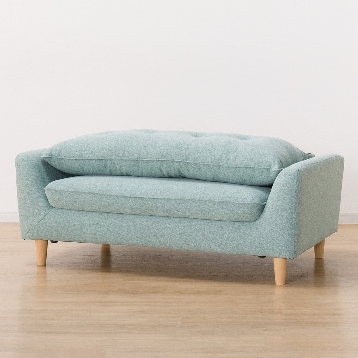 ローソファにもなるコンパクトソファ 布張りタイプ (Nパック4 GR