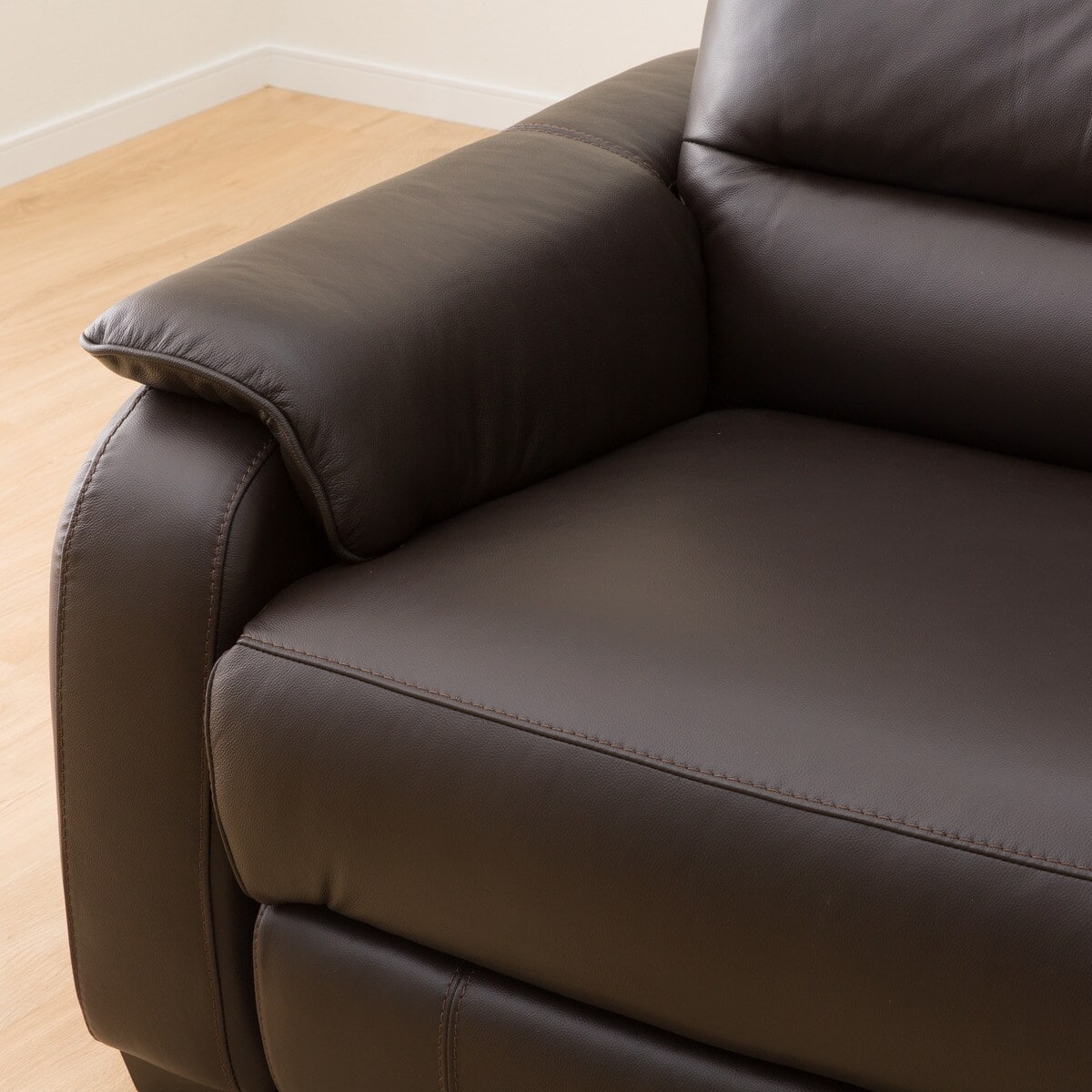 3人掛け両電動リクライニングソファ 本革(一部合成皮革)タイプ