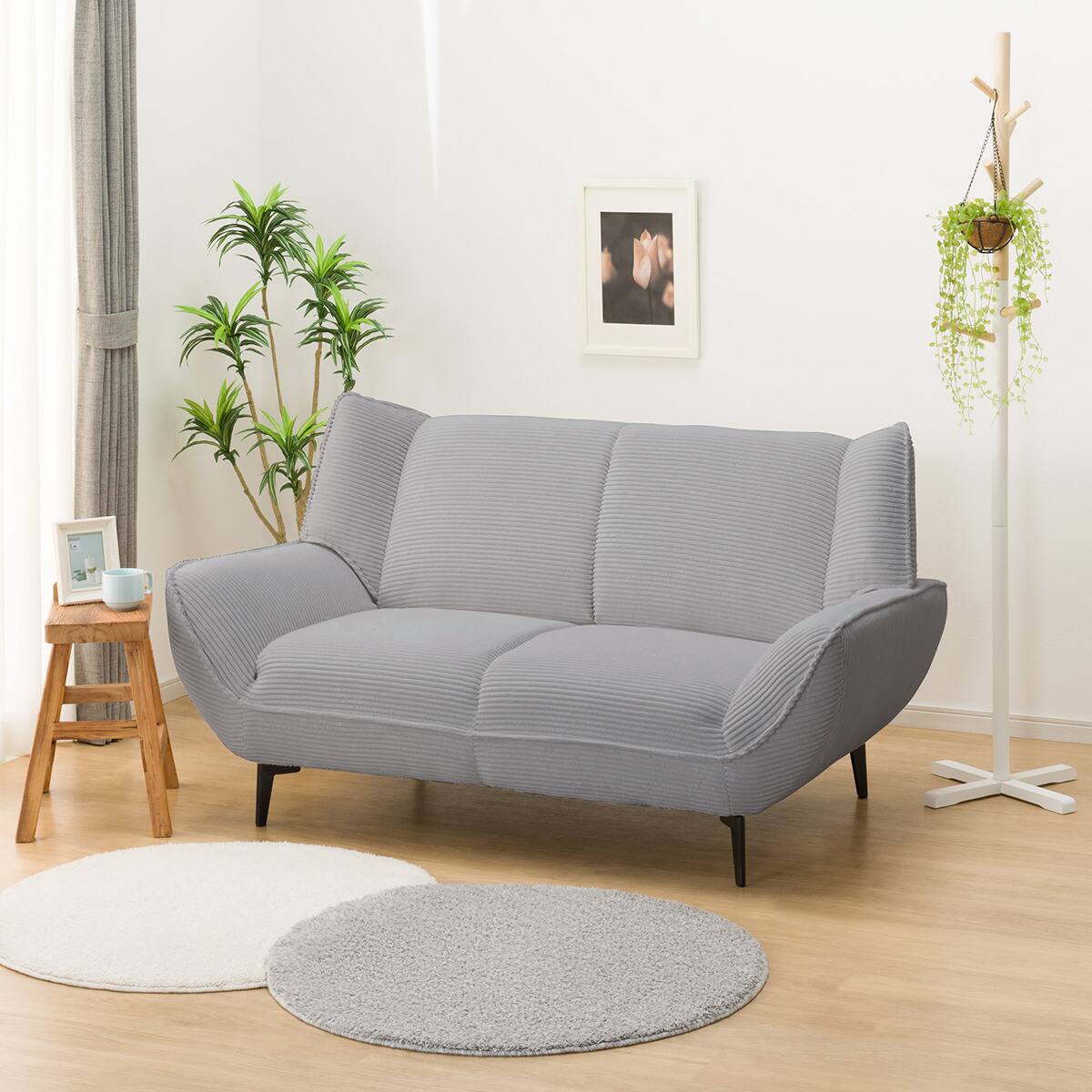 2人掛けソファ 布張りタイプ (MB03 GY) | ニトリネット【公式】 家具