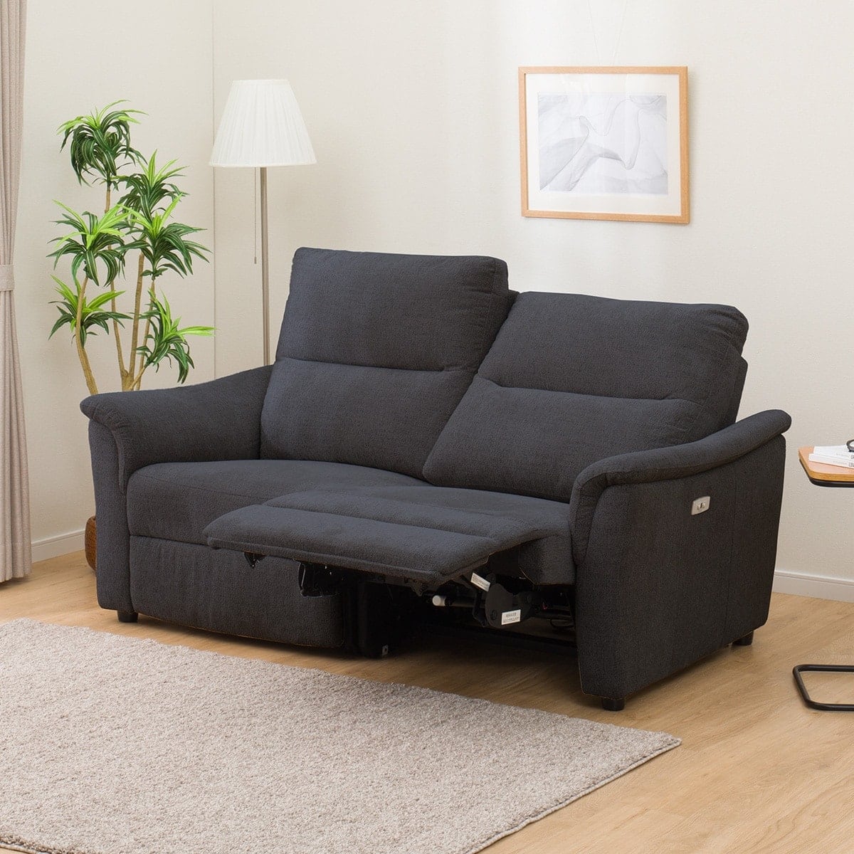 2人掛け電動リクライニングソファ 布張りタイプ (KK6133 DGY) | ニトリ