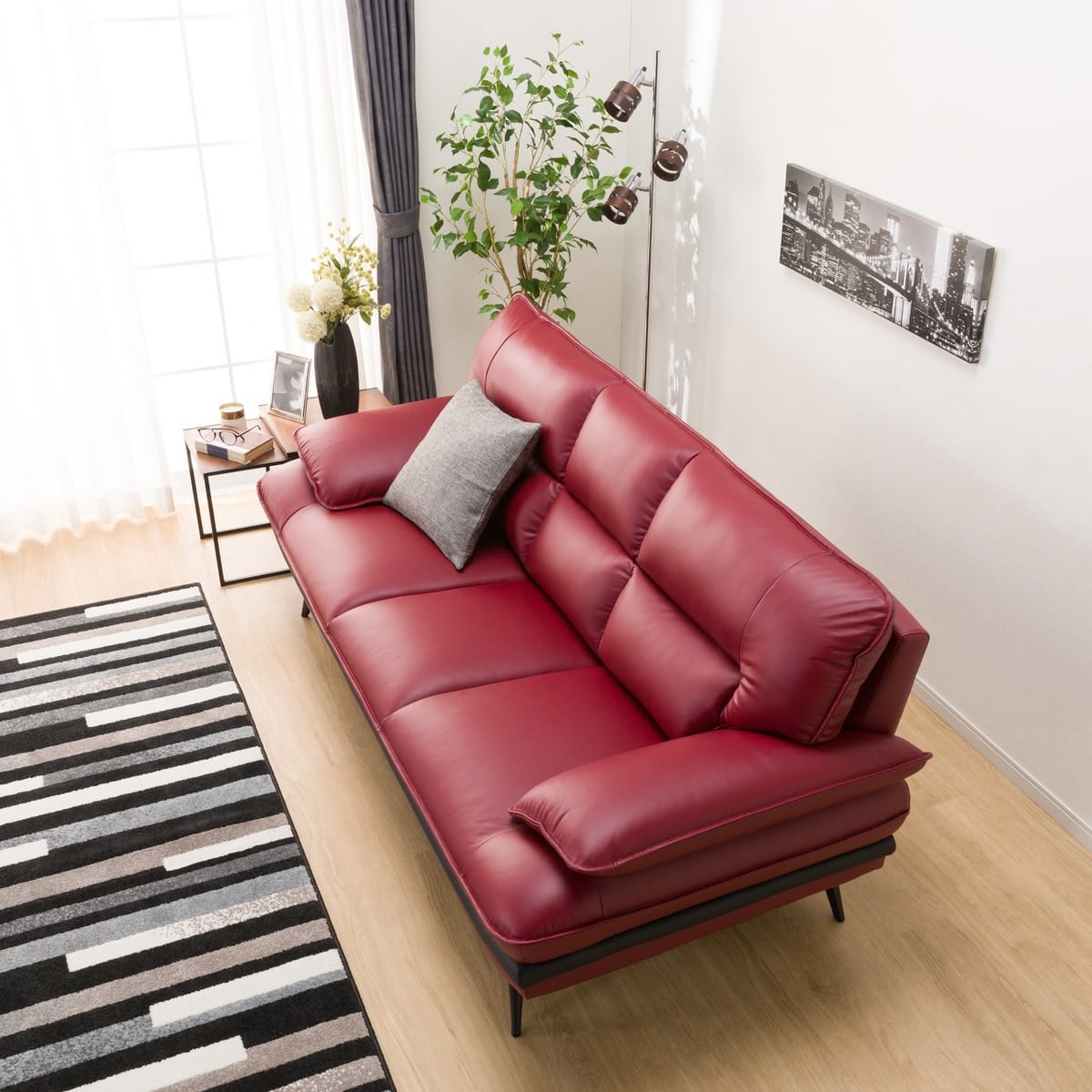 3人掛けソファ 本革(一部合成皮革)タイプ (ロゾKD RE) | ニトリネット