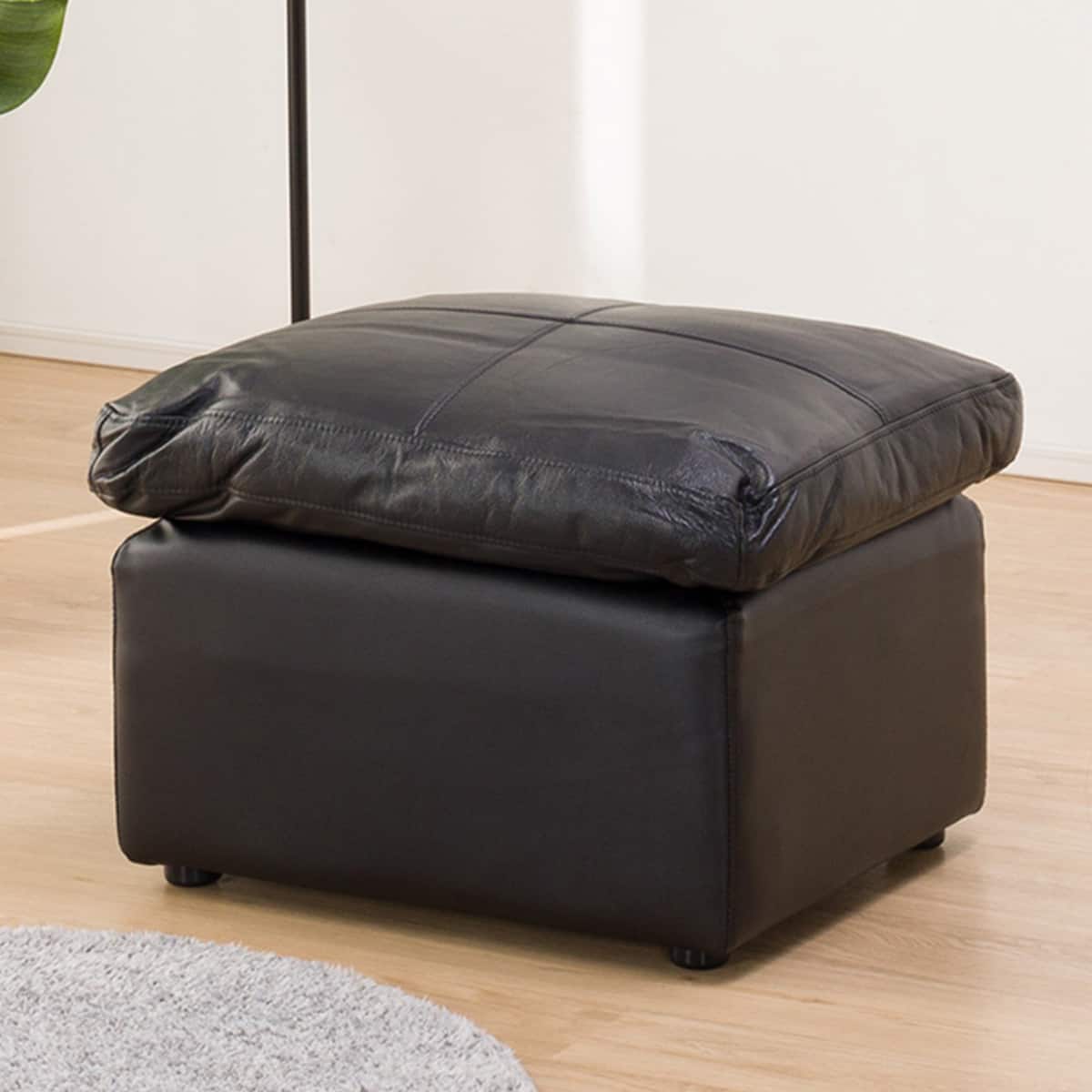 スツール 本革(一部合成皮革)タイプ (Sステイツ BK) | ニトリネット