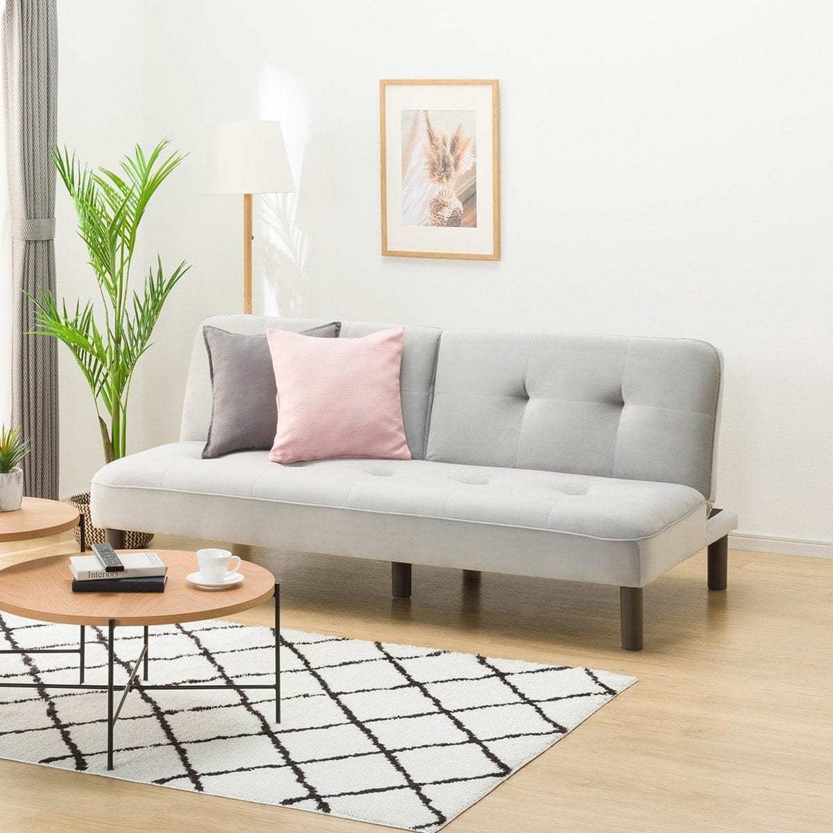 背もたれが別々に動くソファベッド 布張りタイプ (XL02 GY) | ニトリ