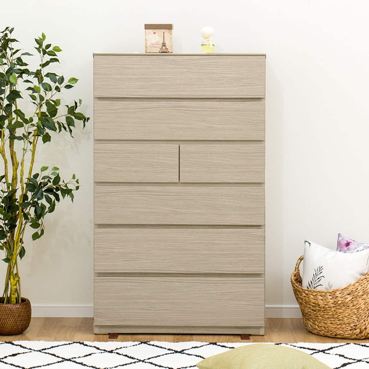 ハイチェスト(クエス 80-6HC GY) | ニトリネット【公式】 家具