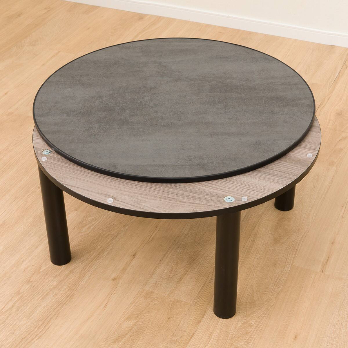 リバーシブル円形こたつ (LC01 80 BK) | ニトリネット【公式】 家具