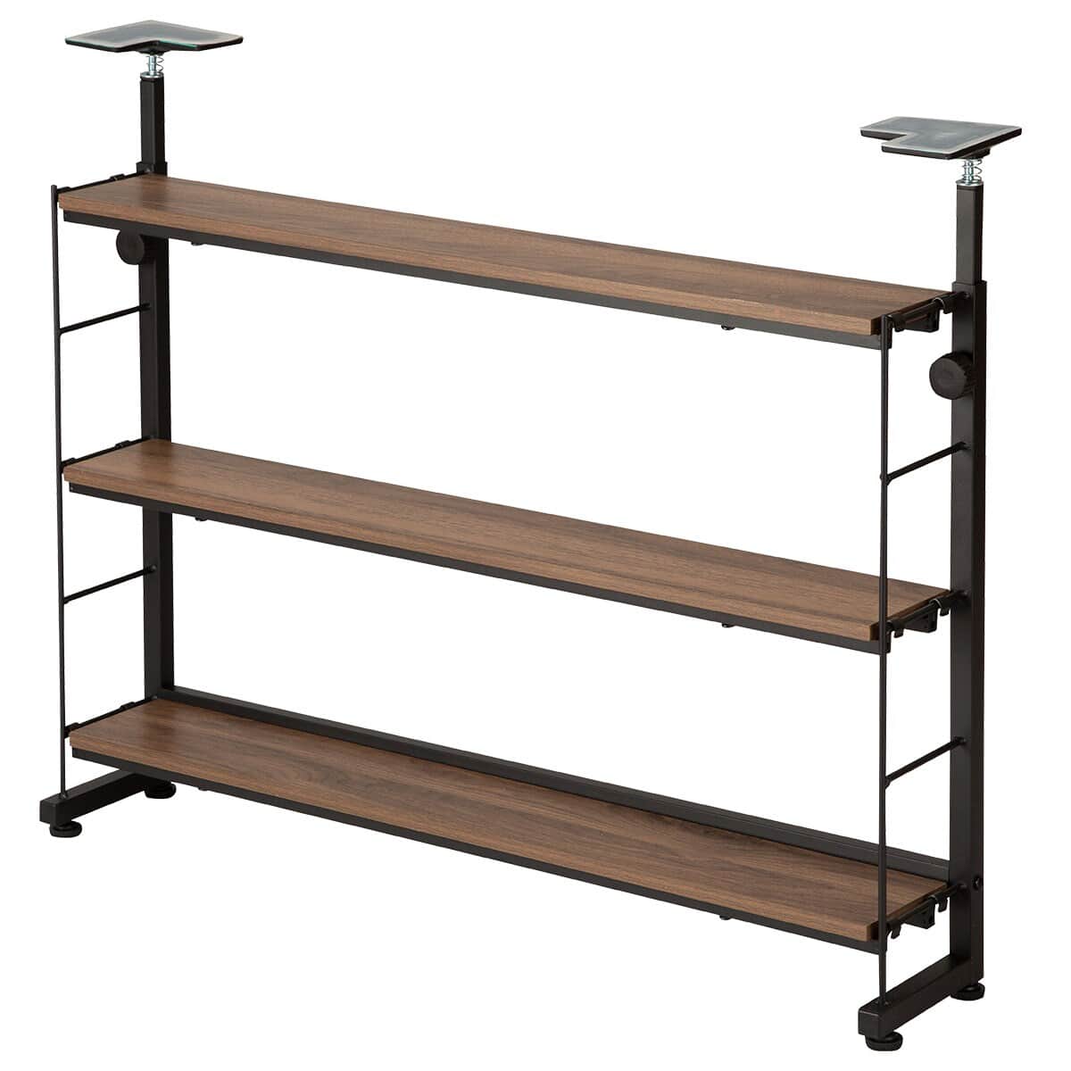 幅80cm 突っ張りカウンター下収納Nポルダ薄型 ミドルブラウン | ニトリ