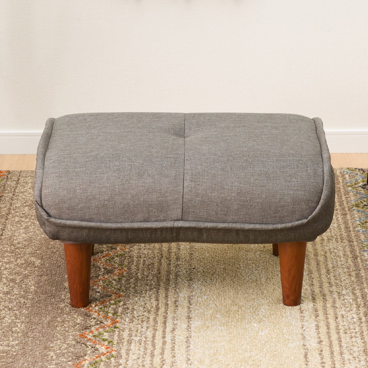 オットマンにもなるカジュアルスツール (GY) | ニトリネット【公式