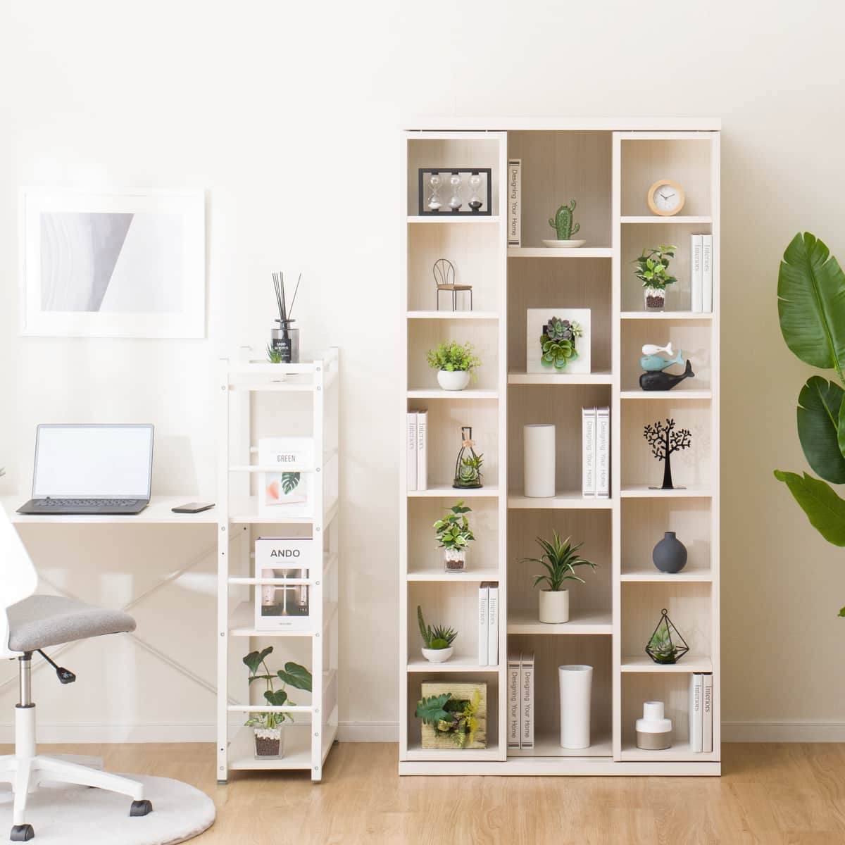 Wスライド本棚(M BS003 WW) | ニトリネット【公式】 家具・インテリア通販