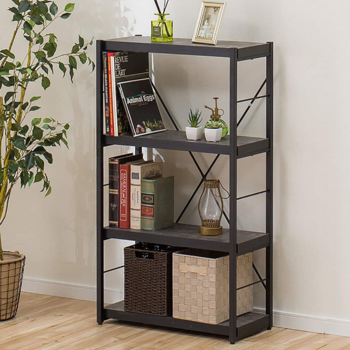 ニトリ ブックシェルフ(N ステイン 60 GY) - 通販 | 家具とインテリア