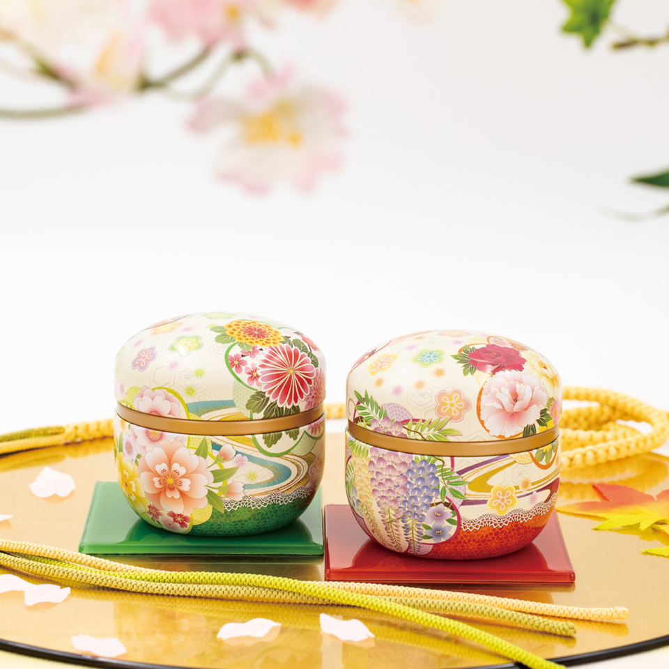 鈴子 季乃香｜丸型｜缶－製品情報｜日東産業株式会社－お茶缶