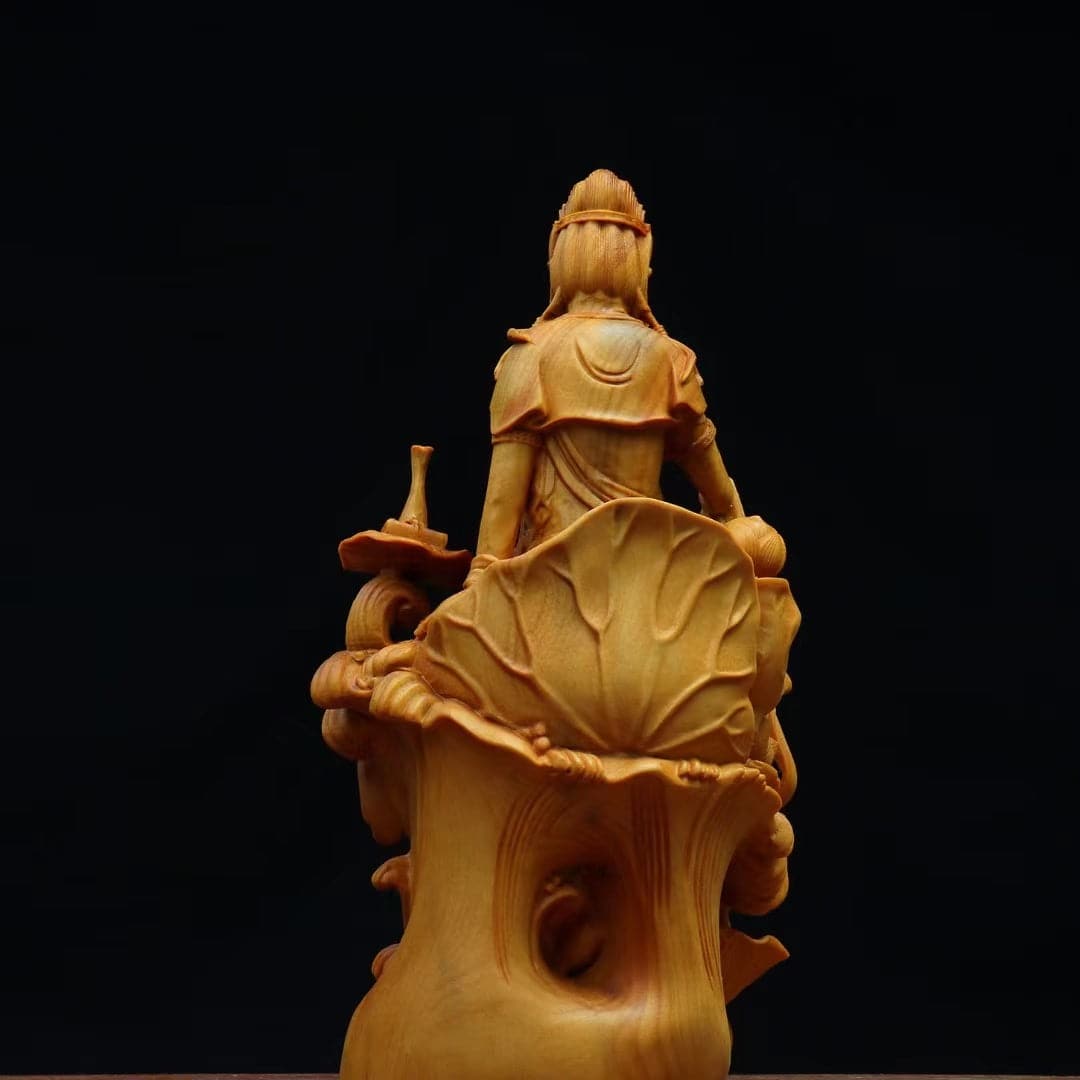 2022年新作仏像 蓮上観音菩薩 坐像 – 念珊閣仏像
