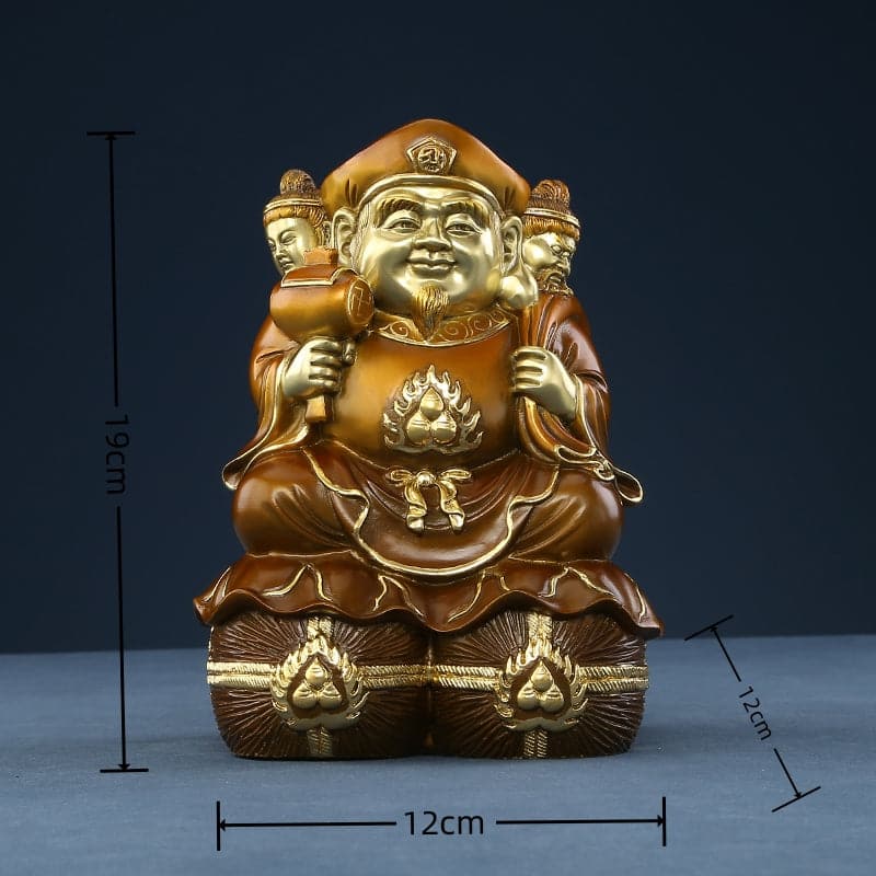 豊臣秀吉の三面大黒天 極上彫り 仏像 銅製 大黒様 販売 – 念珊閣仏像