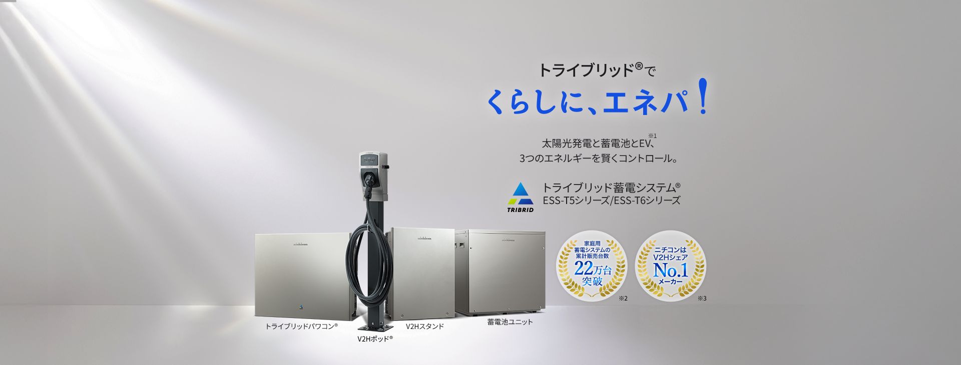 家庭用蓄電システム「トライブリッド蓄電システム®」製品サイト