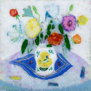 佐藤 泰生、「花とモスク」、希少画集・額装画、日本製・新品額縁にて額装致します 佐藤 泰生、「花とモスク」、希少画集・額装画、日本製・新品額縁にて