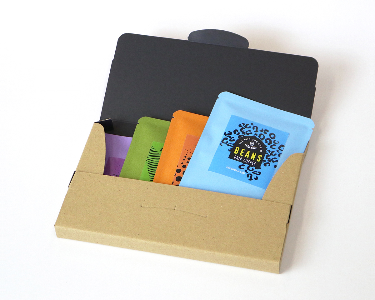 薄型組立箱20mm厚 クラフト/黒｜ニコノスオンラインストア-コーヒー袋