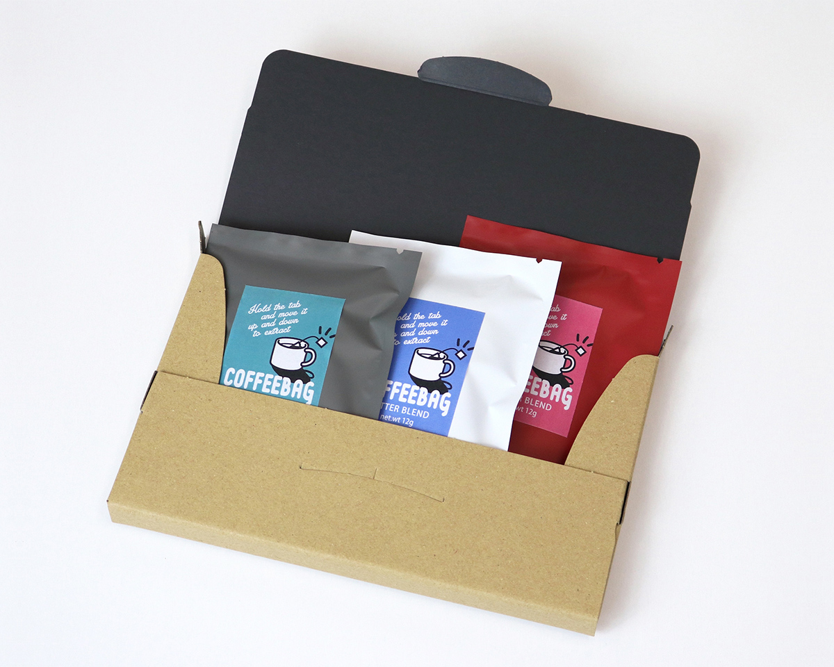 薄型組立箱20mm厚 クラフト/黒｜ニコノスオンラインストア-コーヒー袋