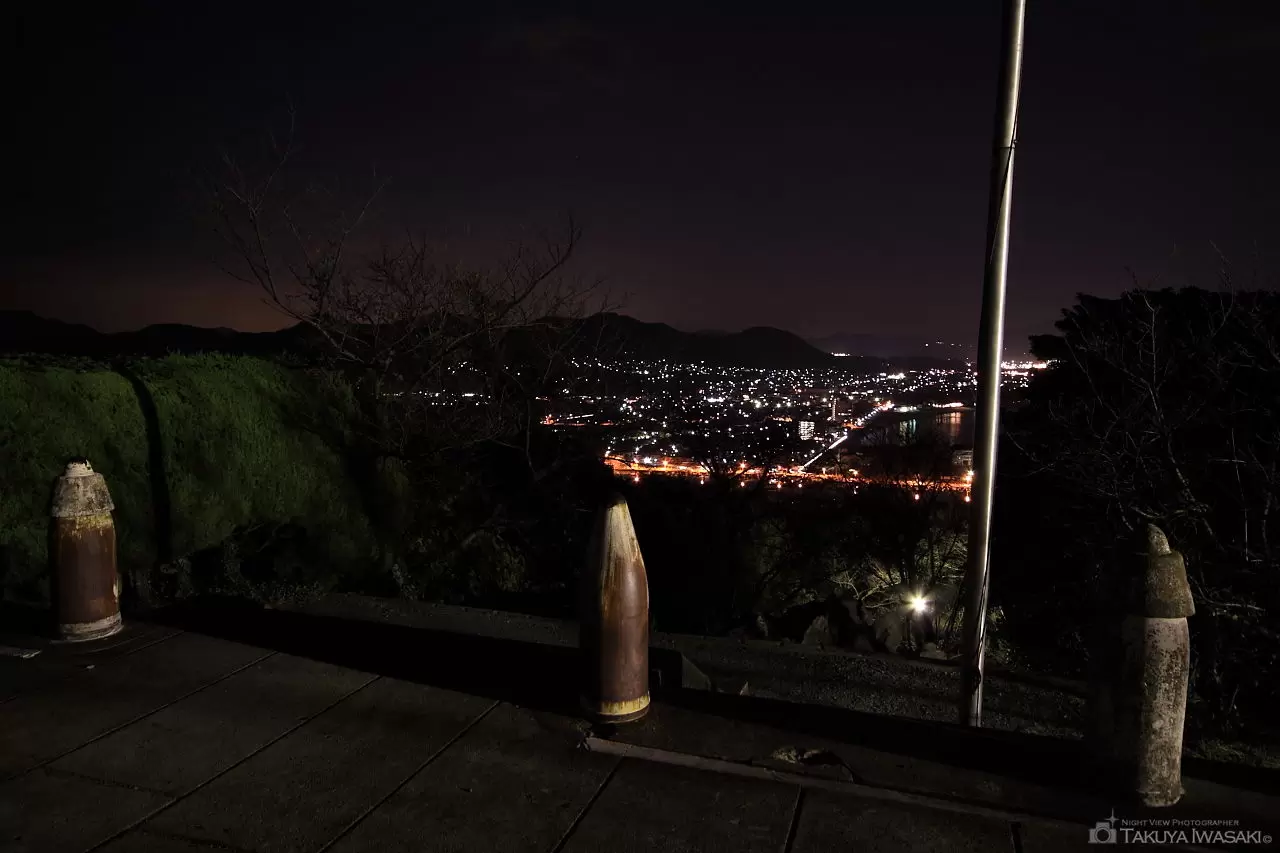 大峰山自然公園・東郷公園の夜景（福岡県福津市）