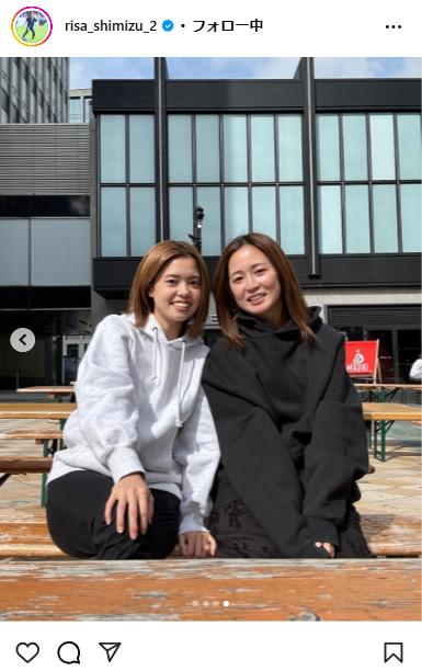 なでしこ】清水梨紗、長谷川唯とのオフショット公開にファンも反応「2