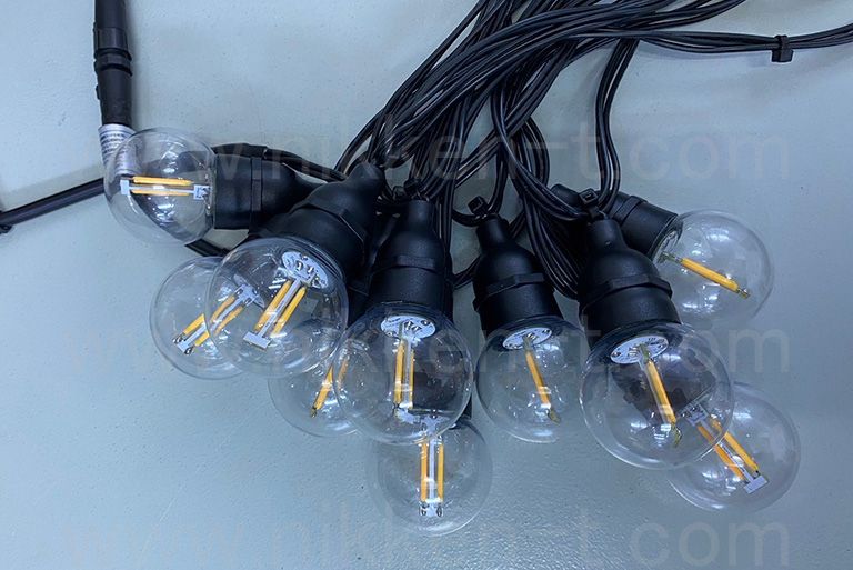 電源別売り 2芯グローブストリングライト RY3 クリア球 45mm球 電球