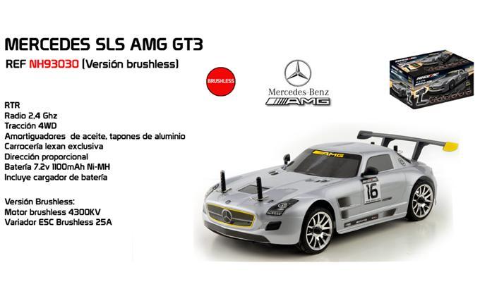 1/16 MERCEDES SLS AMG GT3 BRUSHLESS 2.4G RTR - ninco, slot, radio