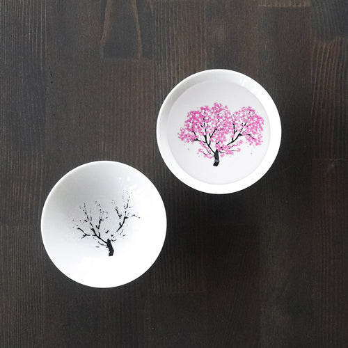 Color Changing Sakura Cherry Blossom Sake Cup - Ninja Kitchen Market