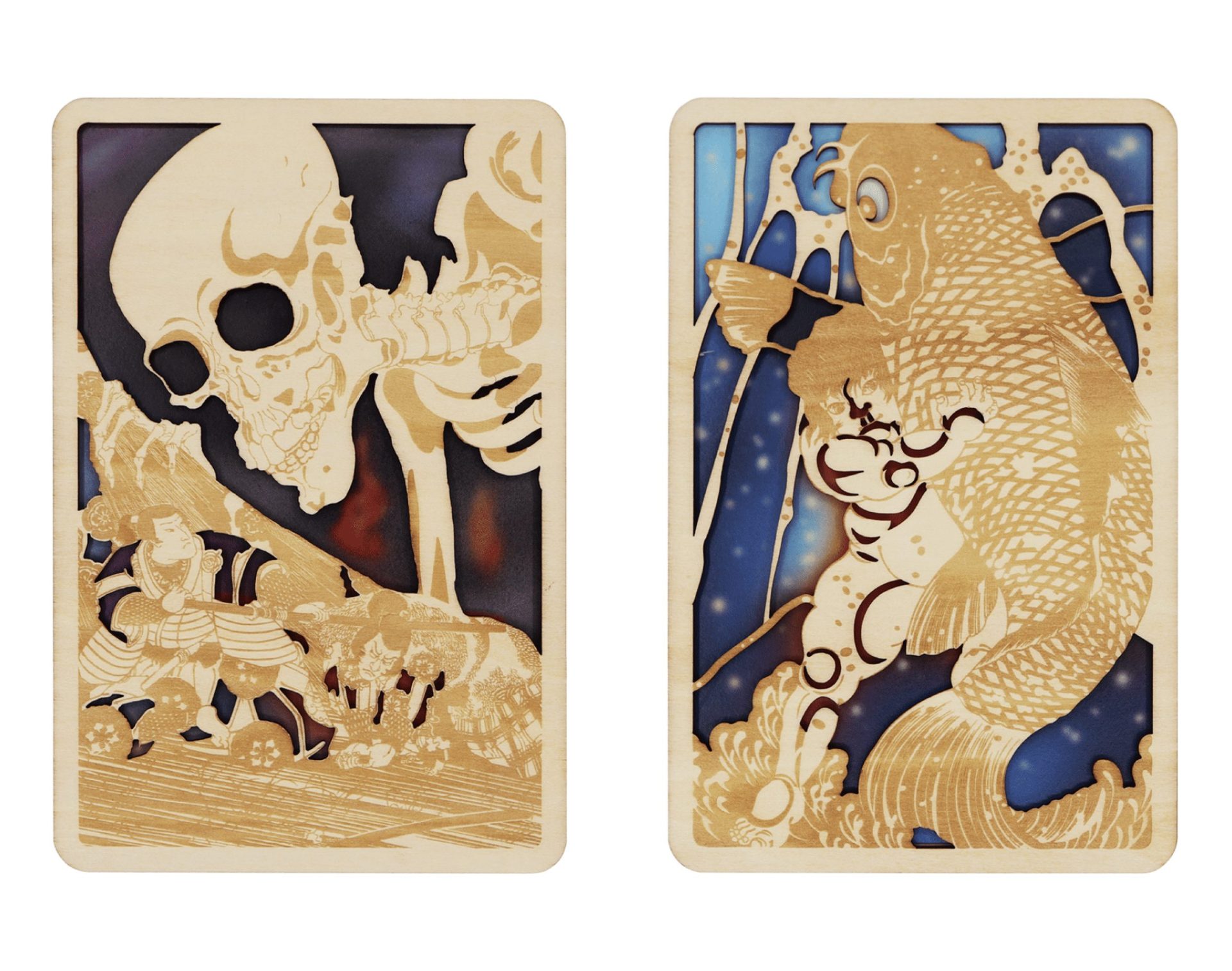 日本を代表する浮世絵師の名作を木の切り絵で再現！「かさね木