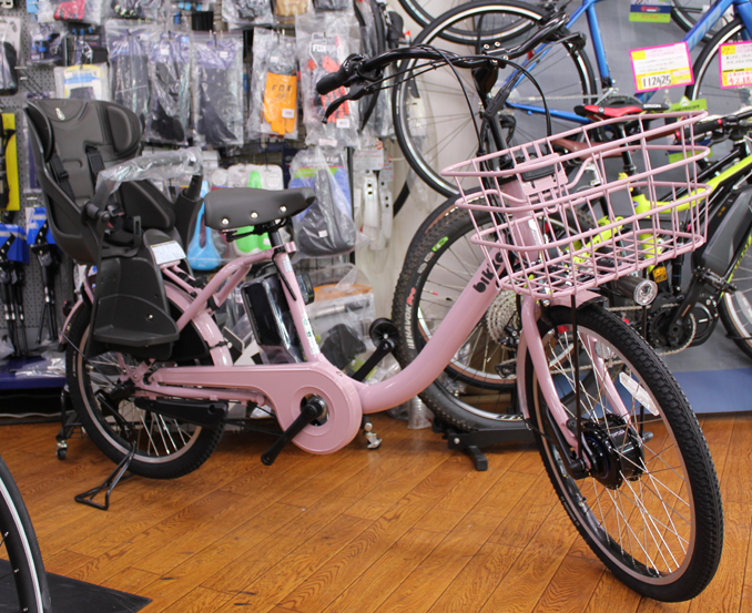 ブリヂストンの子乗せ電動自転車ビッケモブddが入荷いたしました。